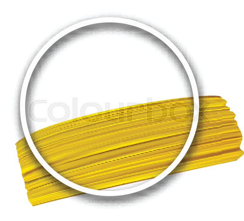 800x726 White Round Background With Yellow Stock Vector Colourbox