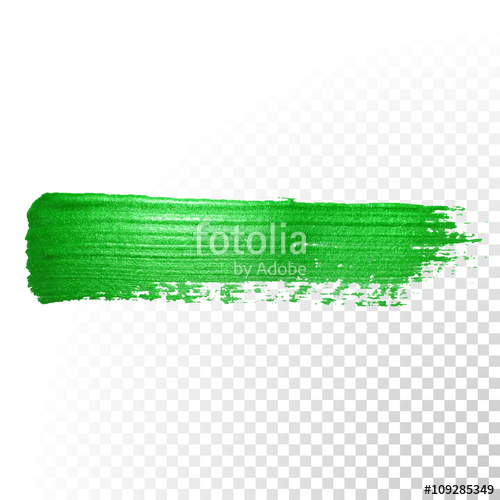 500x500 Green Watercolor Brush Stroke Vector Oil Paint Smear Polish