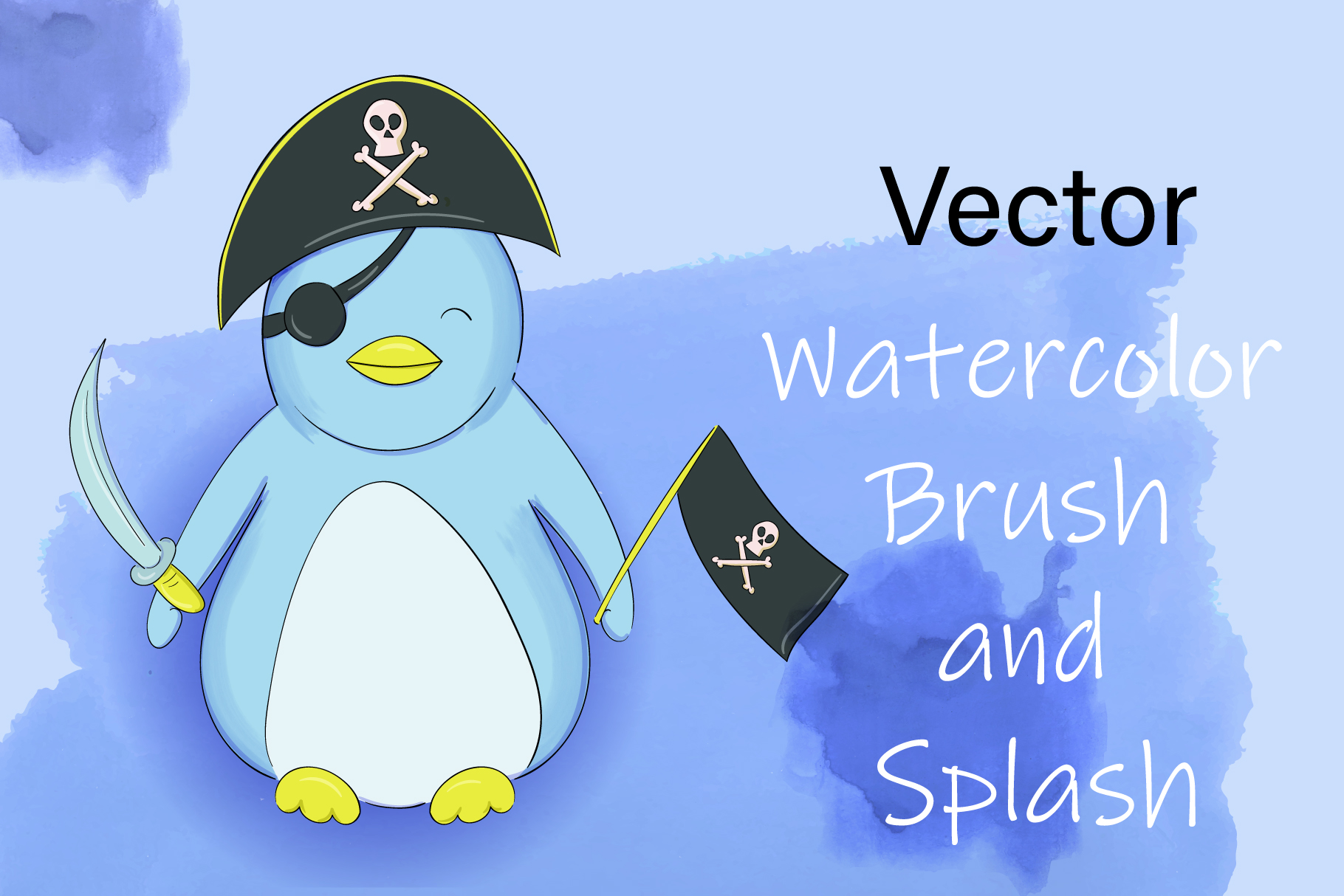 1820x1214 Vector Watercolor Brush And Splash Graphic