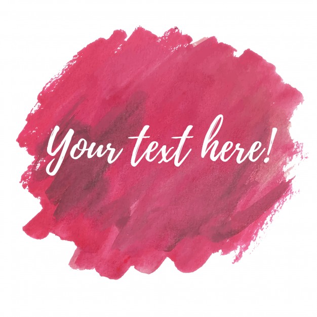 626x626 Red Watercolor Brushes With Text Template Vector Free Download
