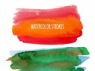310x233 Watercolor Brush Set Free Vectors Ui Download