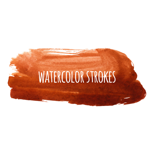 500x500 Watercolor Strokes Vector Brushes Set Free Download