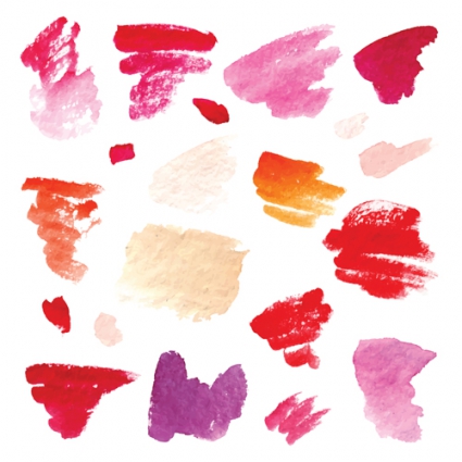 425x425 Colorful Watercolor Ink Brushes Vector Free Vectors Ui Download