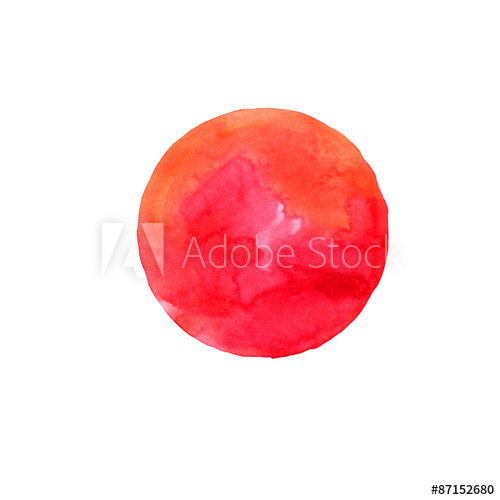 Hand Painted Watercolor Circle Vector Illustration 500x500 Hand Painted Watercolor Circle Vector Illustration