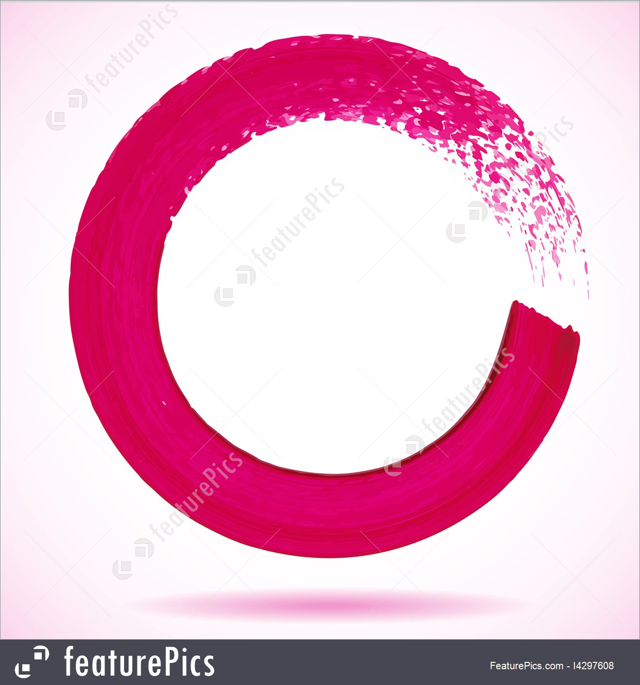Magenta Paintbrush Circle Vector Frame Stock Illustration 1300x1392 Magenta Paintbrush Circle Vector Frame Stock Illustration