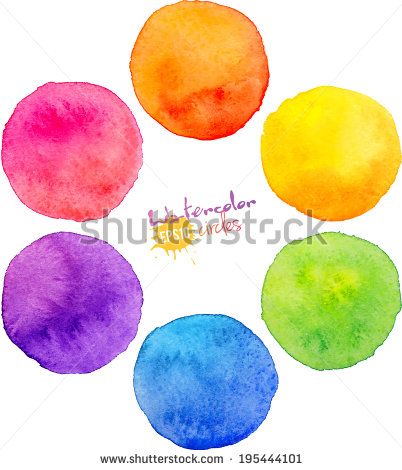 Rainbow Watercolor Circle Backgrounds For Your Designs 402x470 Rainbow Watercolor Circle Backgrounds For Your Designs