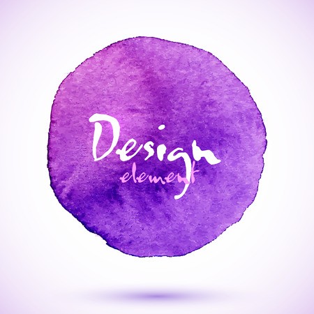 Violet Watercolor Circle, Vector Design Element With Shadow 450x450 Violet Watercolor Circle, Vector Design Element With Shadow