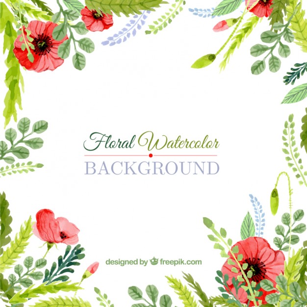 626x626 Floral Watercolor Background Free Vectors Ui Download