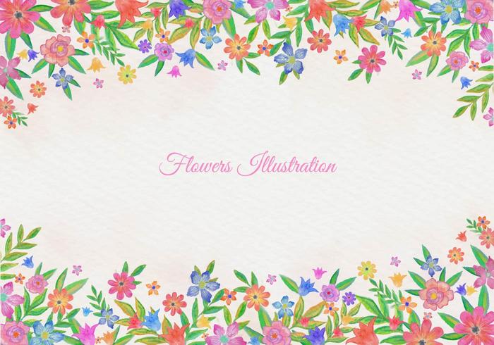 700x490 Free Vector Watercolor Floral Background
