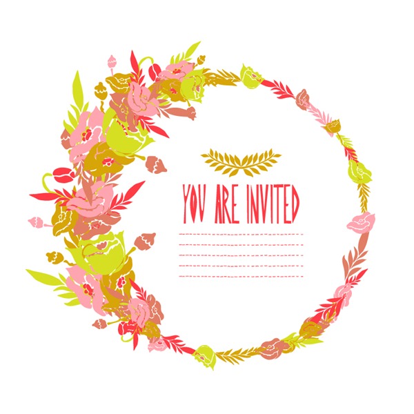 600x600 Round Watercolor Floral Border Vector Graphics My Free Photoshop