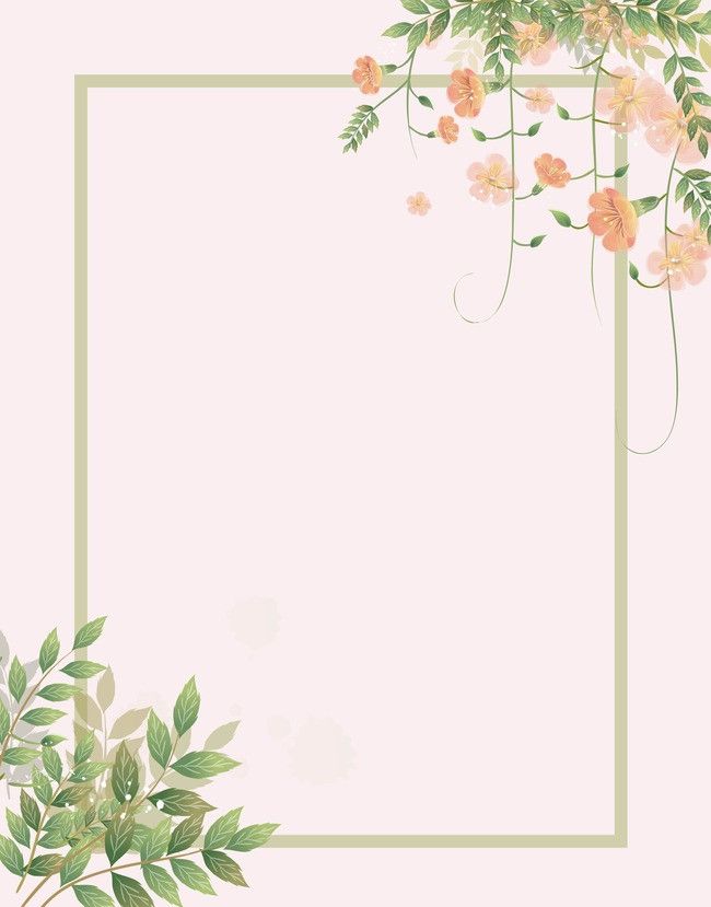 Watercolor Flower Border Vector at Vectorified.com | Collection of ...