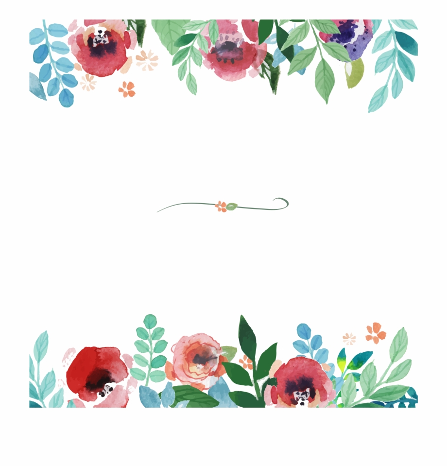 920x959 Watercolor Border Png