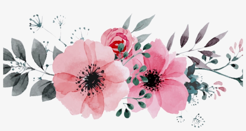 820x437 Free Printable Watercolor Flowers Border Gardening