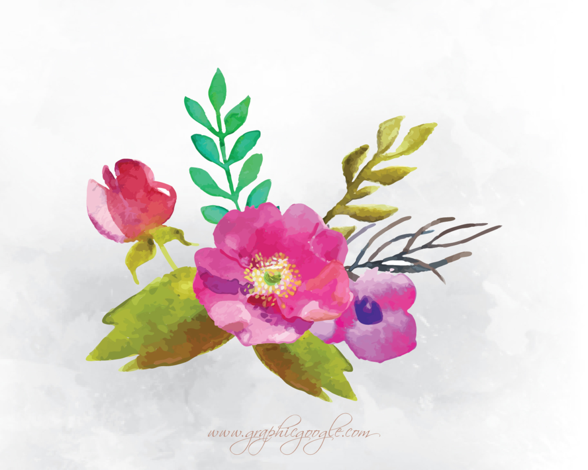 Watercolor Flower Vector