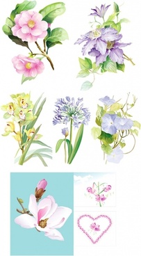 203x368 Vector Watercolor Flowers Free Vector Download