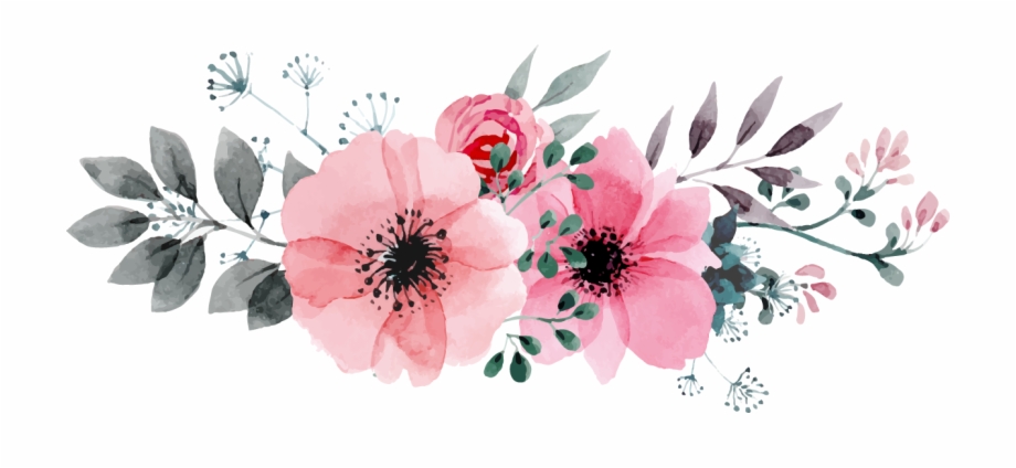 920x424 Flowers Vectors Clipart Png Image