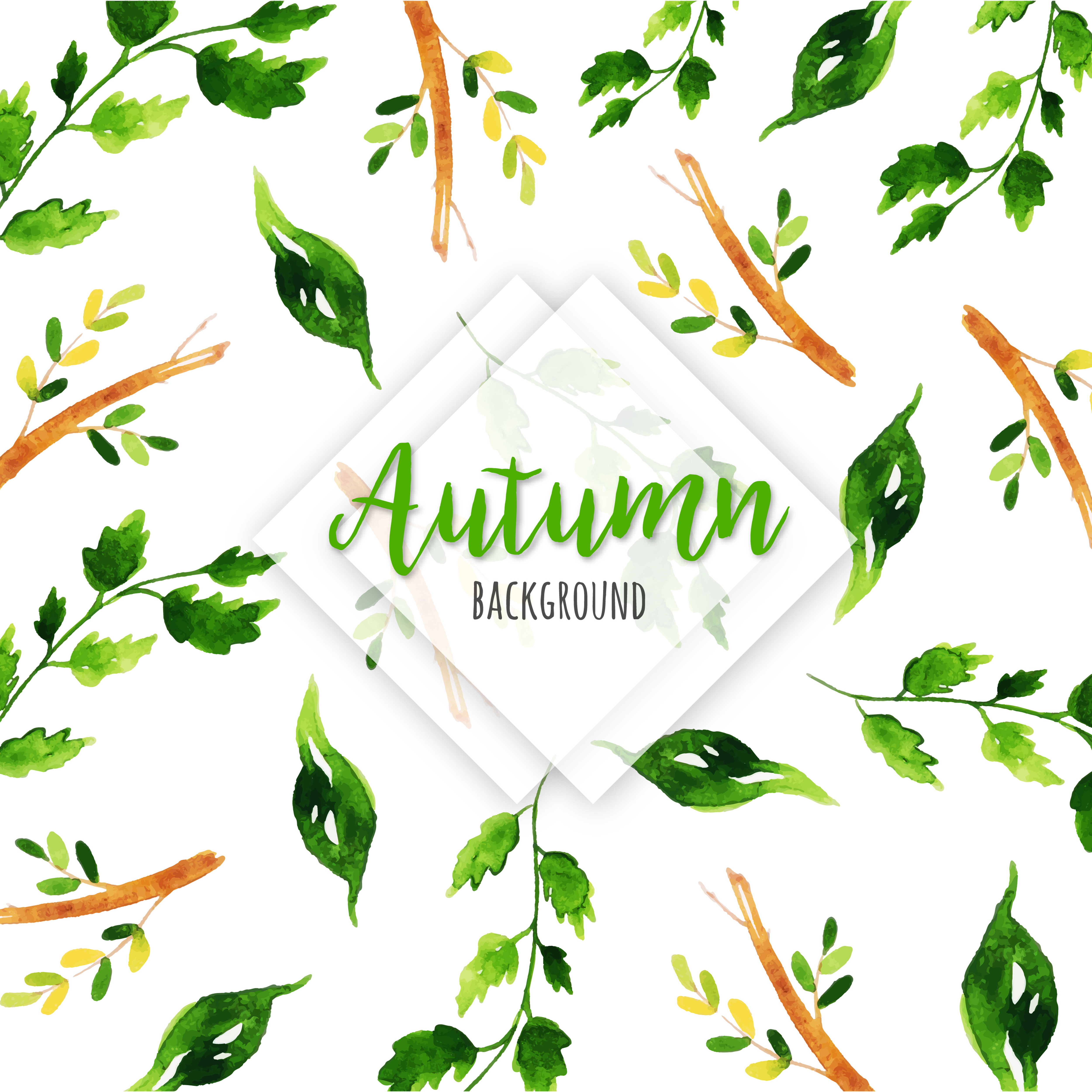 Download Watercolor Greenery Vector at Vectorified.com | Collection ...