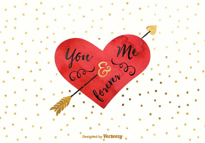 700x490 Watercolor Heart Free Vector Art