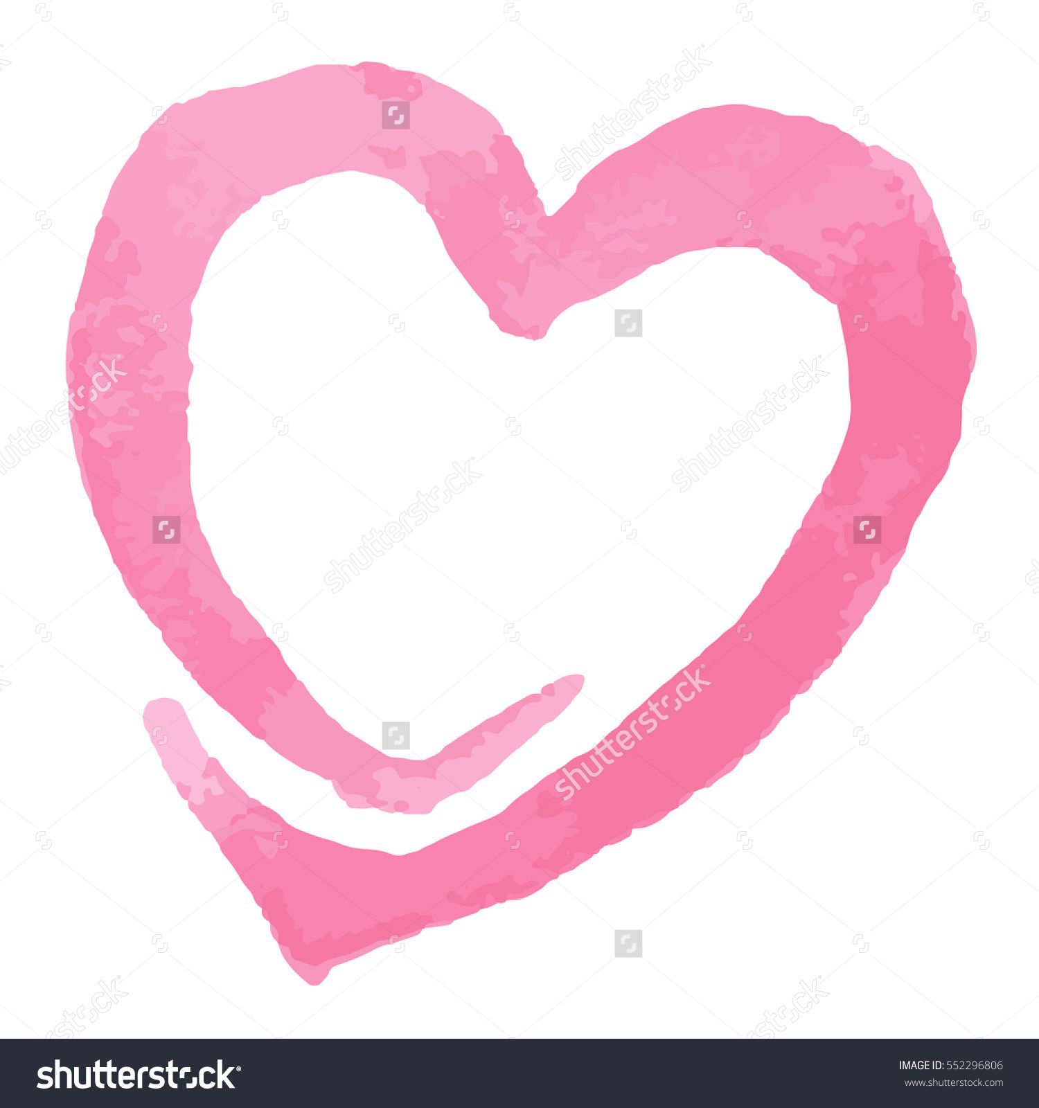 1500x1600 Watercolor Heart, Vector Illustration A Heart Various Hand Drawn