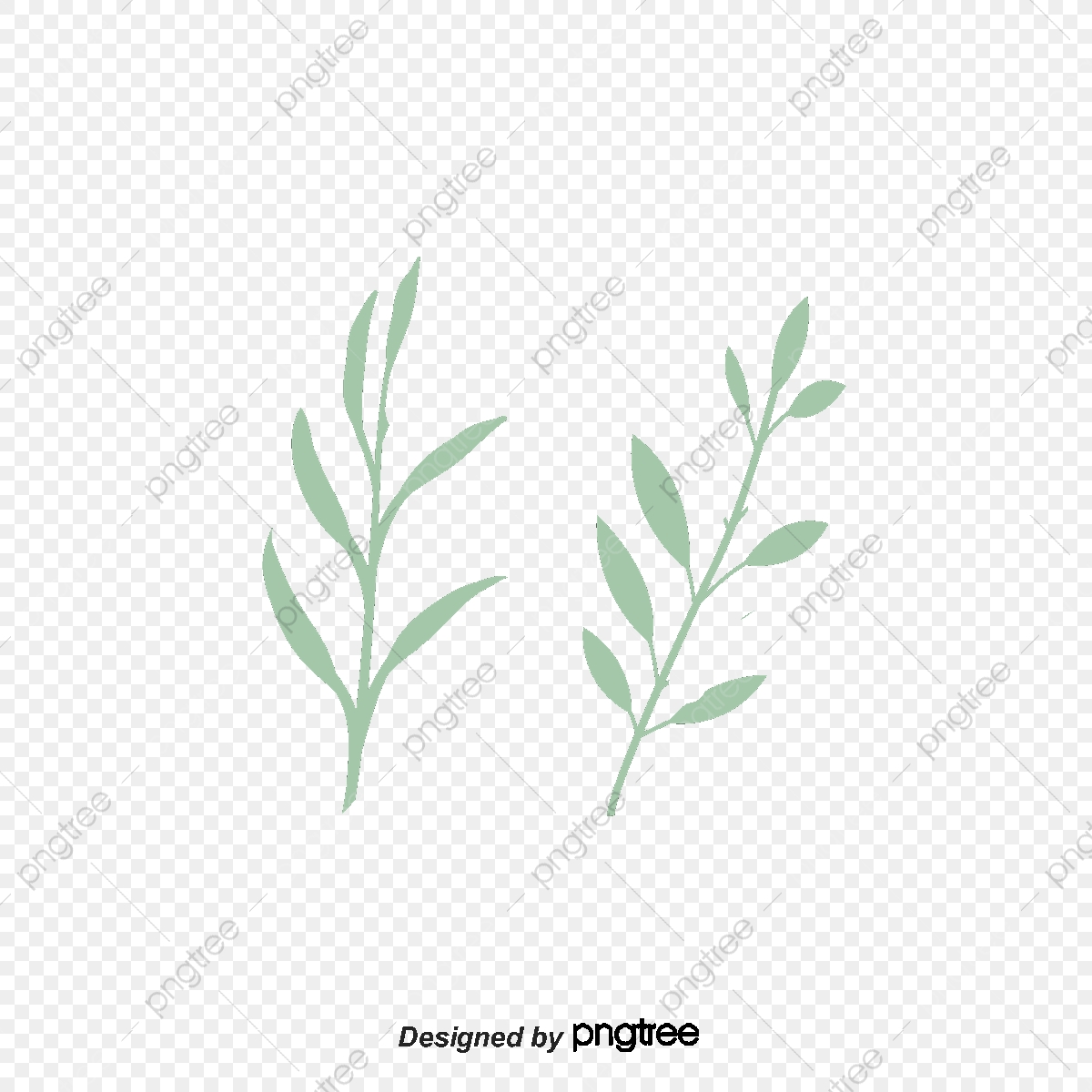 1200x1200 Hand Painted Watercolor Leaves, Vector Png, Leaves, Plant Leaves