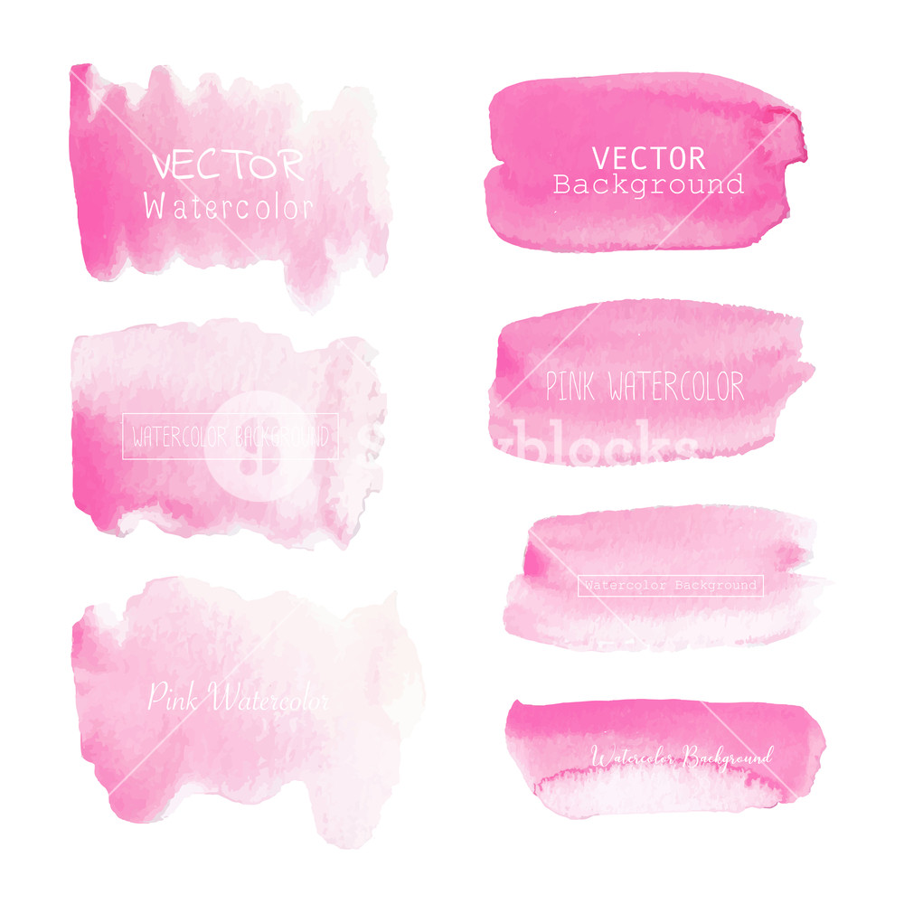 1000x1000 Pink Watercolor Background, Pastel Watercolor Logo, Vector