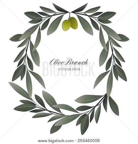 450x470 Olive Branch Wreath Meaning Photo Stock Illustration Watercolor