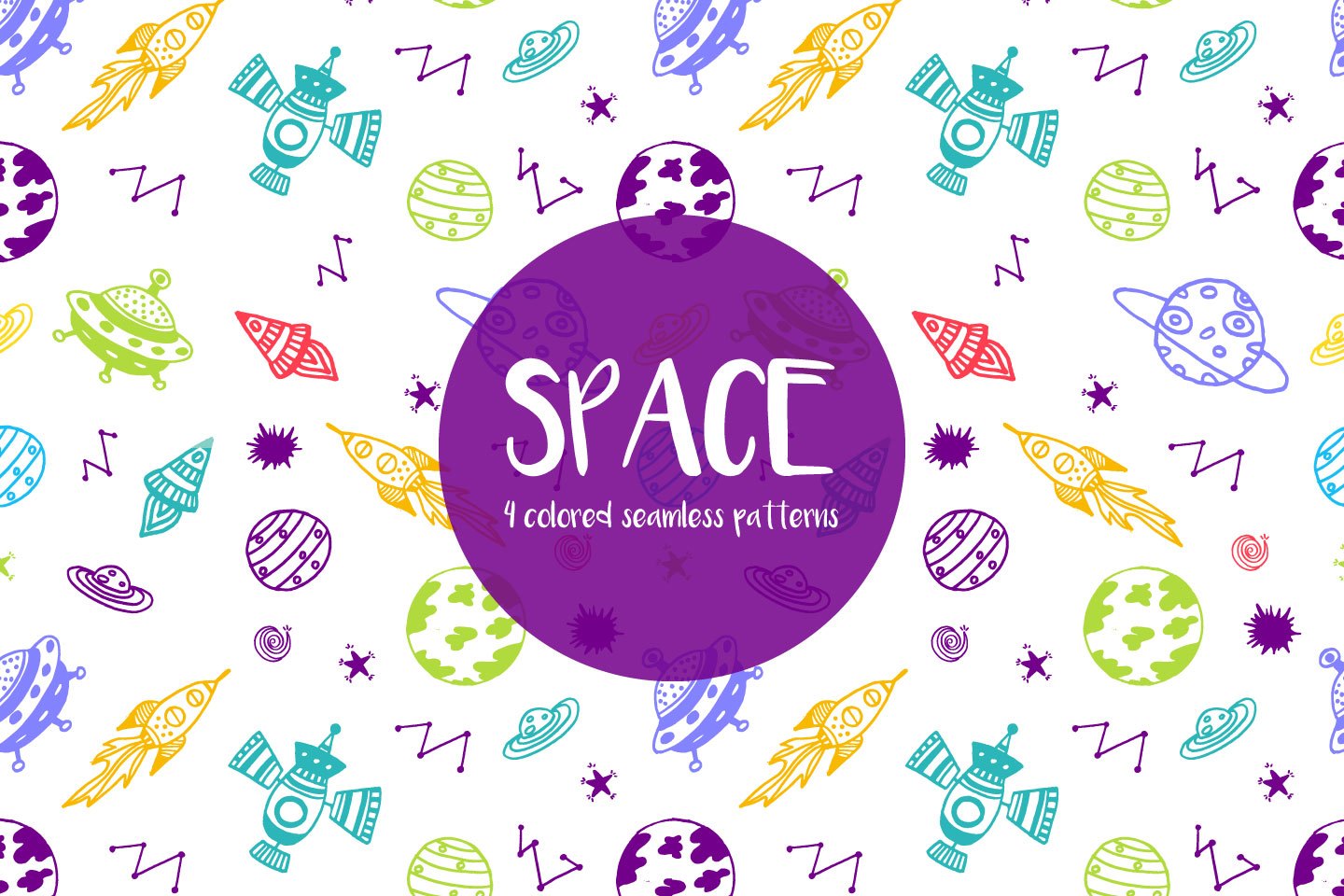 Space Watercolor Vector Free Pattern 1440x960 Space Watercolor Vector Free Pattern