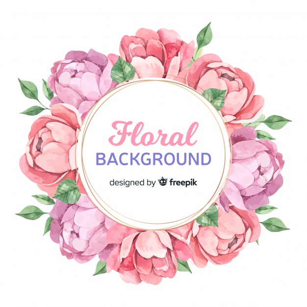626x626 Watercolor Peony Flower Background Vector Free Download