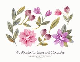 256x200 Watercolor Flower Free Vector Art Free Beautiful