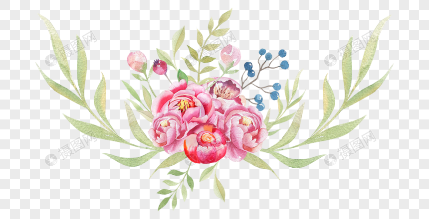 860x440 Watercolor Flowers Vector Material Png Image Picture Free Download