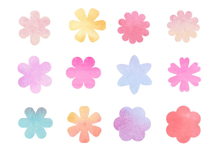 700x490 Free Watercolor Flowers Vector