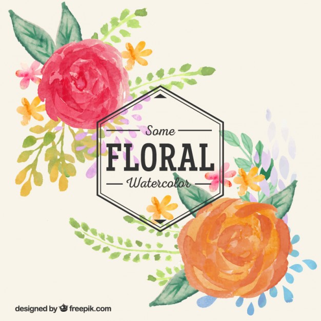 626x626 Hand Painted Watercolor Flowers Free Vectors Ui Download