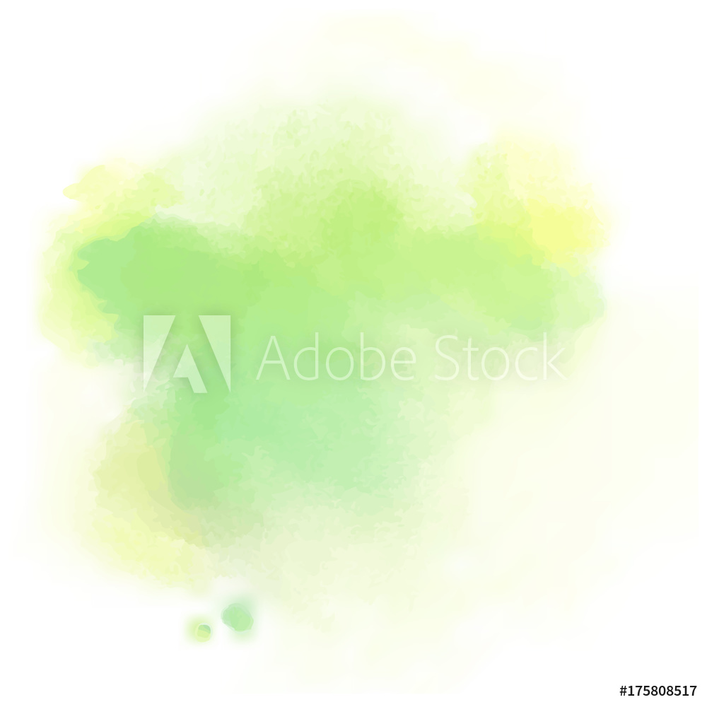 1000x1000 Photo Art Print Yellow Green Watercolor Splash Vector Painted