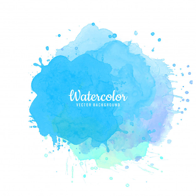626x626 Abstract Blue Watercolor Splash Background Vector Free Download