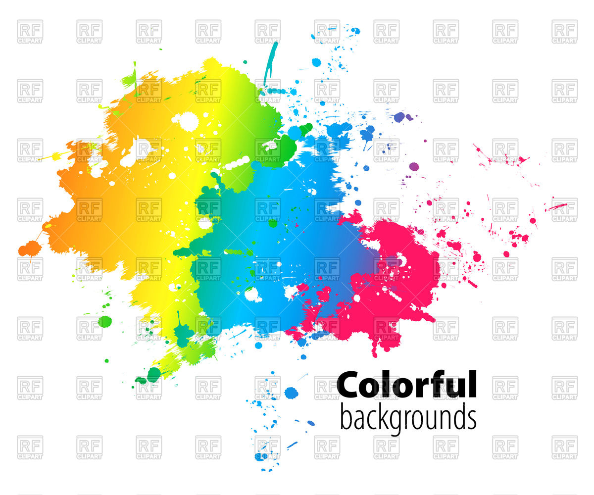 1200x1000 Abstract Colorful Watercolor Splash Vector Image Of Design