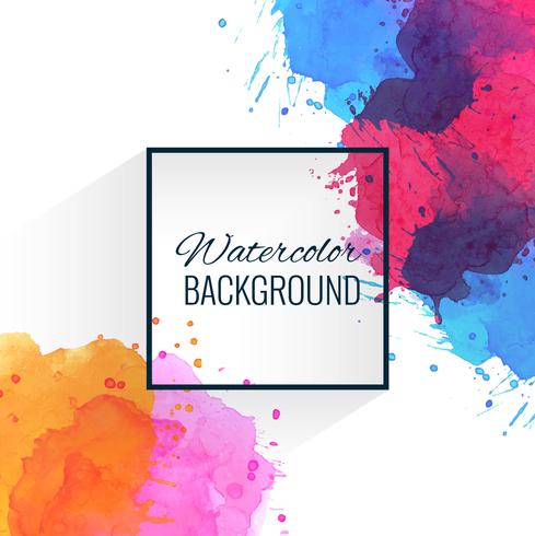 489x490 Modern Colorful Watercolor Splatter Background