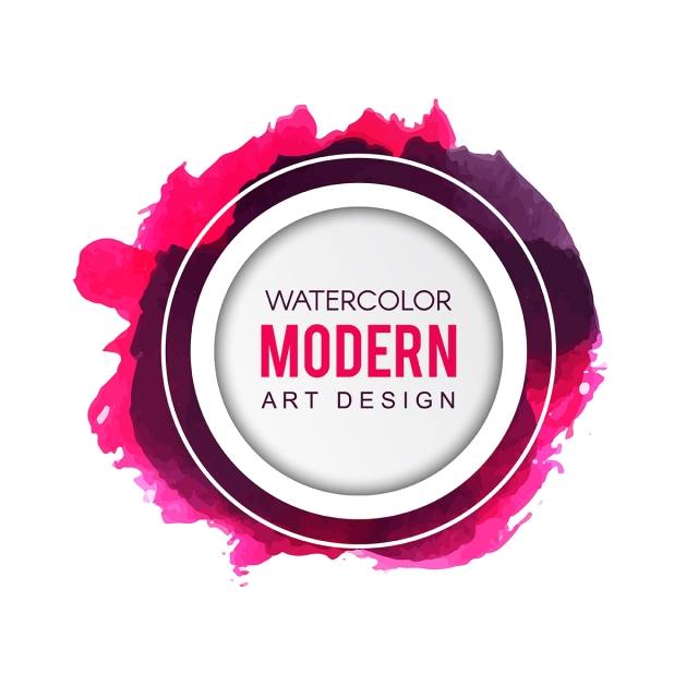 640x640 Colorful Watercolor Splatter Modern Art Design, Watercolor, Color