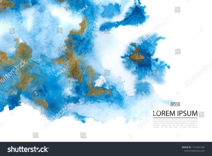 736x540 Vector Blue Background With Blue And Gold Marble Watercolor