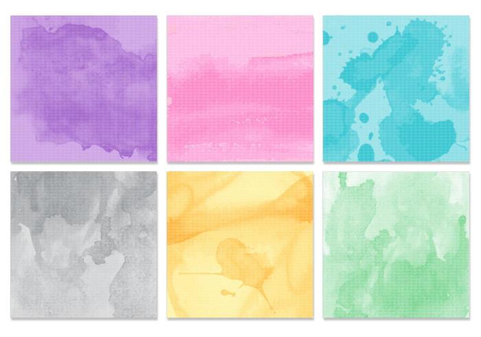 700x490 Watercolor Texture Vector Pack