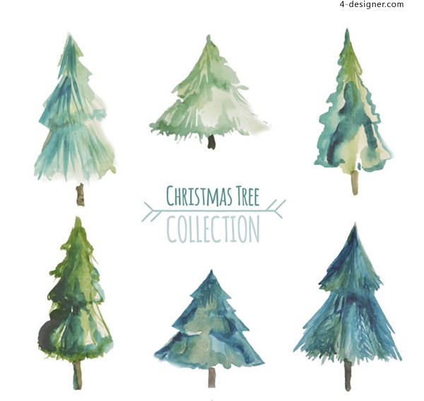 Watercolor Tree Vector