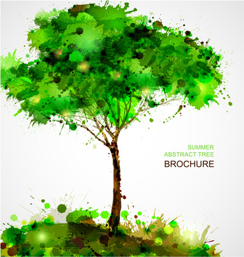350x368 Vector Watercolor Tree Free Vector Download