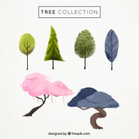 200x200 Watercolor Tree Free Vector Graphic Art Free Download