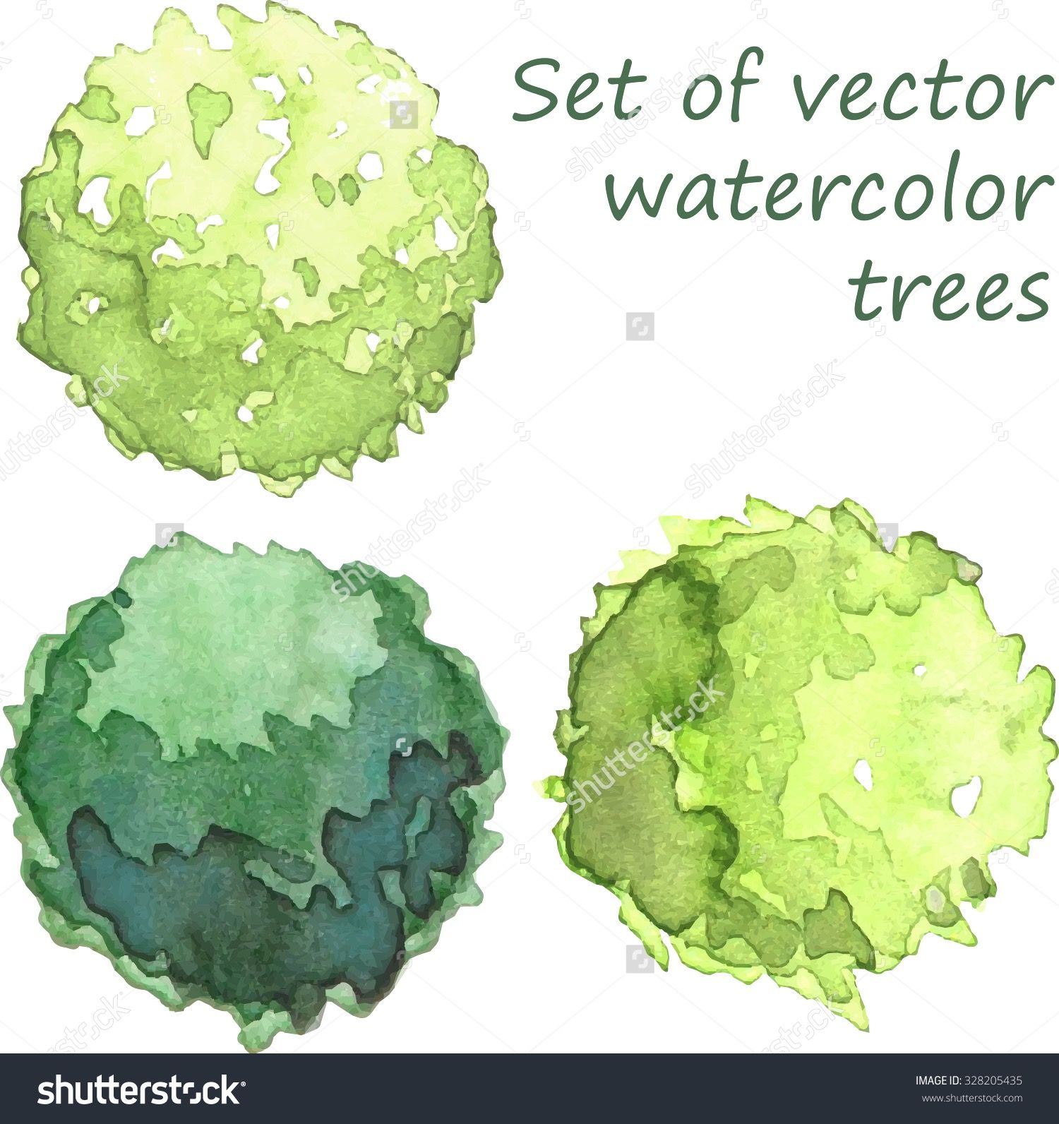 1500x1592 Watercolor Trees