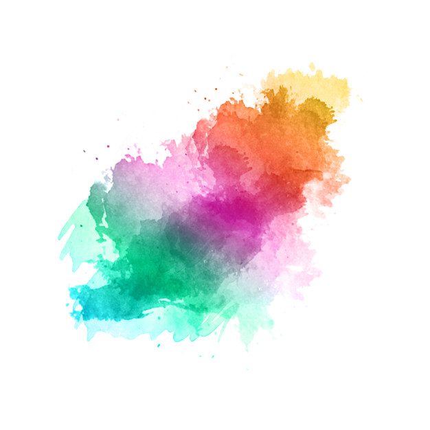 626x626 Nice Handmade Brush With The Colors Of The Rainbow Vector Free