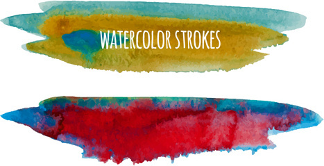 467x239 Watercolor Brush Strokes Free Vector Download