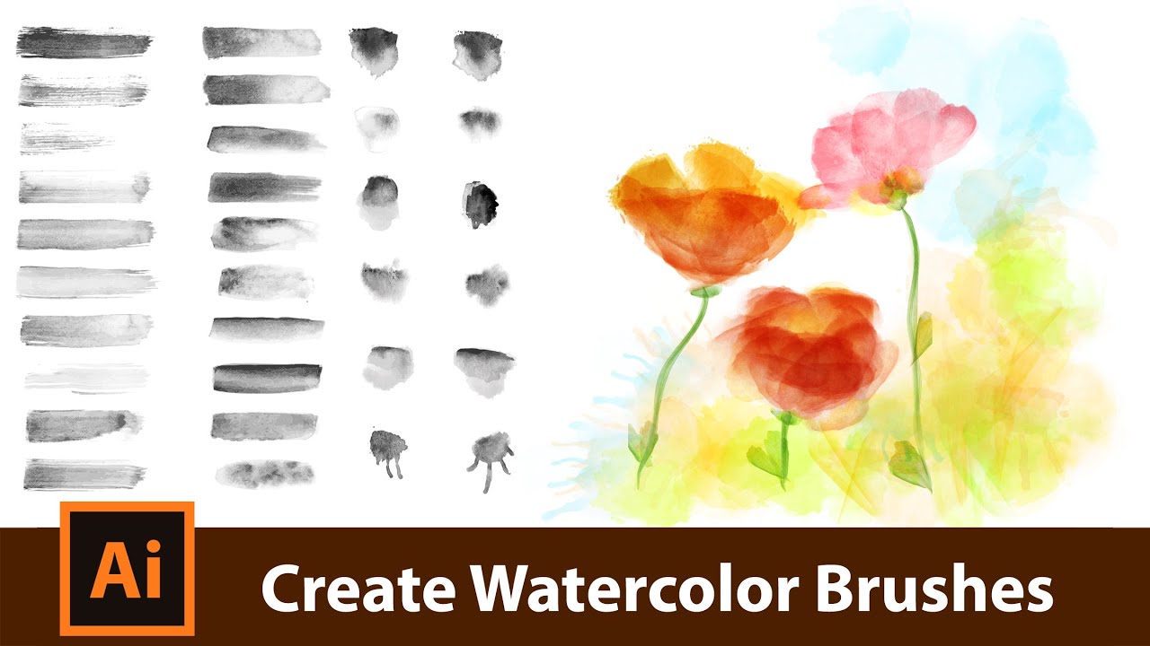 1280x720 Create Your Own Watercolor Brushes For Adobe Illustrator
