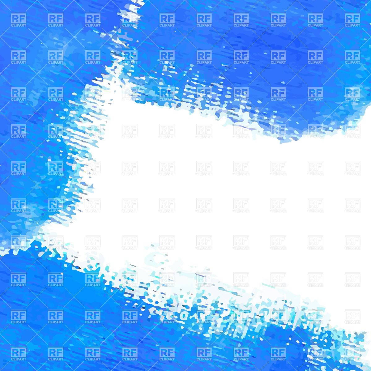 1200x1200 Watercolor Vector Banner With Place For Your Text Cold Blue