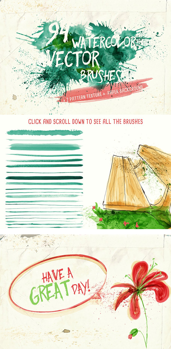 Watercolor Vector Illustrator