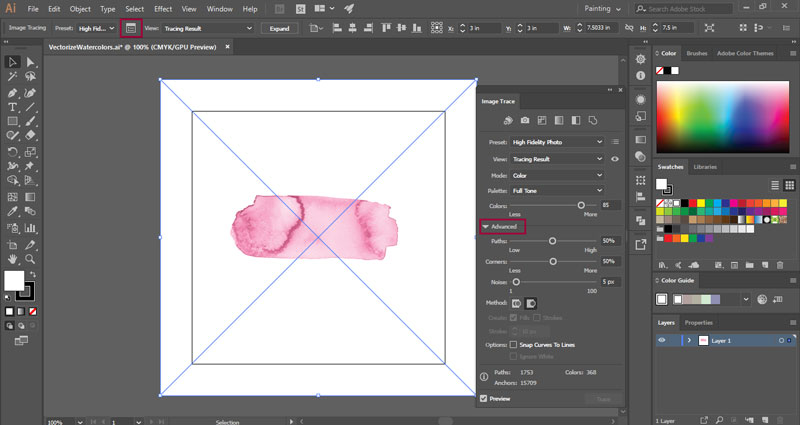 800x425 How To Vectorize Watercolors In Illustrator Elan Creative Co