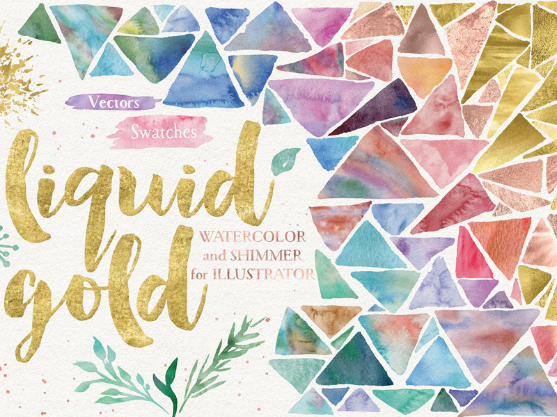 800x600 Liquid Gold For Illustrator